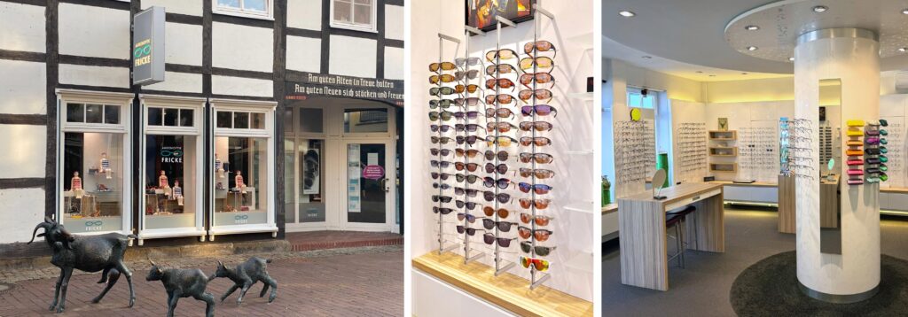 Bilderreihe Außenaufnahmen Fricke Augenoptik